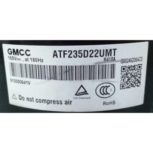 GMCC Compresor Rotativo DC Inverter 24.000 Btu/hr R410-A ATF235D22UMT, 201400611301, 11103020000179
 GMCC Compresor Rotativo DC Inverter 24.000 Btu/hr R410-A ATF235D22UMT, 201400611301, 11103020000179