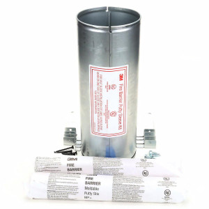 Kit de funda de masilla para barrera contra incendios de 3M, 12 pulgadas Longitud 2 pulgadas De diametro Acero DT200 Kit de funda de masilla para barrera contra incendios de 3M, 12 pulgadas Longitud 2 pulgadas De diametro Acero DT200