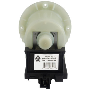 Appli Parts 280187AP Washer Drain Pump Motor 85 W 120 V 1.5 A 60 Hz, APDP-851C Replacement Fits Whirlpool and Frigidaire