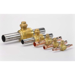 Danfoss 009L7406 Valvula de Cierre tipo Bola de conexion soldable de 28mm Butt Weld GBCH 28s, R744, CO2, MWP 1305psi WT -40C a 100C Remplaza 009G7406 