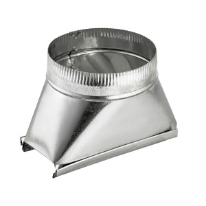 Transicion de Aluminio 3-1/4in x 10in to 6in Redondo 122 Transicion de Aluminio 3-1/4in x 10in to 6in Redondo 122
