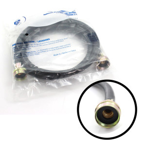 Appli Parts APIH-1034 Manguera 3 m Entrada de Agua Lavadora con 2 Sellos o Gomas, rosca de 3/4 pulg, conexiones Rectas