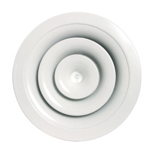 Difusor Circular 12" Aluminio Blanco Volumen Variable Frv12
