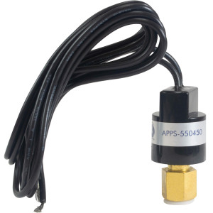 Appli Parts APPS-550450 Hi Pressure control switch R410, Open 550 psi, Close 450 psi, 40 in Cable, SPST, 1/4 SAE female connection, Automatic Reset, universal replacement for Air Conditioning Applications