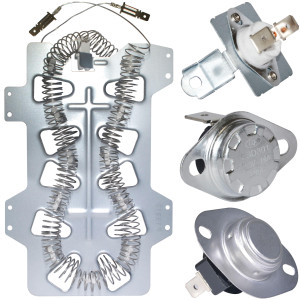 DC47-00019A Appli Parts Kit Resistencia Secadora DC47-00019AKAP  Incluye DC47-00019AAP Resistencia, DC47-00018AAP Termostato, DC96-00887AAP Fusible, DC47-00016AAP Fusible