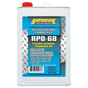 Supercool 24766 RPO-68 Aceite Refrigerate Sintetico Polyolester 68 POE 1 Galon / 128oz