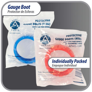Appli Parts APMG-GBK Protectores Azul y Rojo 2.5 pulg para manom Alta y Baja presion
