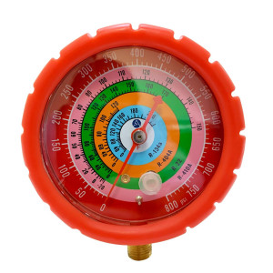Appli Parts APMG-GA3H Esfera de Alta R134,R22,R404,R410 1/4 pulg SAE, Escala Presion psi, Escala Temperatura Fahrenheit
