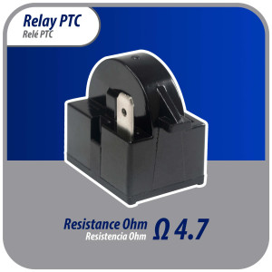 Appli Parts Interruptor de rele para mini nevera de 1 pin 4,7 Ohmnios, 110V, rele de arranque PTC universal, pieza de repuesto para multiples marcas de refrigeradores, enfriadores de vino APSR-4003P Appli Parts Interruptor de rele para mini nevera de 1 pin 4,7 Ohmnios, 110V, rele de arranque PTC universal, pieza de repuesto para multiples marcas de refrigeradores, enfriadores de vino APSR-4003P