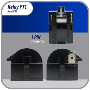 Appli Parts Interruptor de rele para mini nevera de 1 pin 4,7 Ohmnios, 110V, rele de arranque PTC universal, pieza de repuesto para multiples marcas de refrigeradores, enfriadores de vino APSR-4003P Appli Parts Interruptor de rele para mini nevera de 1 pin 4,7 Ohmnios, 110V, rele de arranque PTC universal, pieza de repuesto para multiples marcas de refrigeradores, enfriadores de vino APSR-4003P
