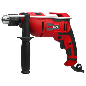 Taladro Percutor 1/2in Promaker PRO-TP500 Voltaje - Frecuencia 120V - 60Hz Potencia 500W Velocidad 0-2800rpm Tamano de mandril 1/2in (13mm) Peso 2.10Kg Cable 2m