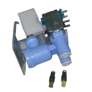 GE WR57X10051 Genuine OEM Water Inlet Valve 
Fits: WR57X98 WR57X111 WR57X10018E WR57X92 WR57X119 WR57X10018 WR57X99 WR57X104 WR02X10105 RIV-12AE21 RIV-12AE-21
