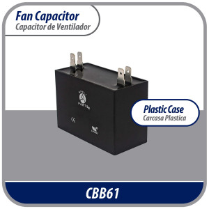 Appli Parts CAP-18-250 Fan Capacitor 18 mfd (microfarads) uf 250 VAC with 4 Terminal Connections compatible with any brand within the same range of capacitance 2-1/4 Width, 7/8 Depth, 1-7/8 in Height