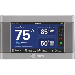 Thermostat A/C Trane Xl824 24v Digital Color Touchscreen 4.3" Wi-Fi System