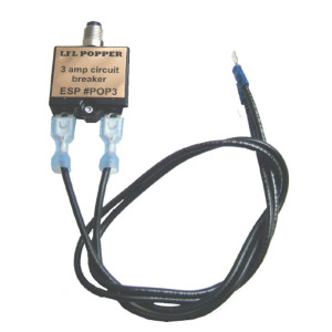Supco POP3 3 Amp Circuit Breaker, Push Button 