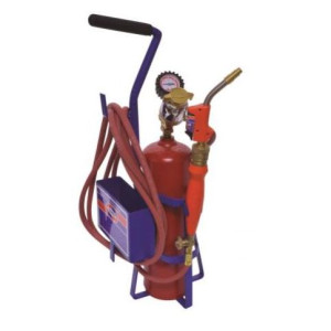 Uniweld KT2A5T Kit B-Twister2 , Con Regulador De Acetuleno Rb, Boquilla Twister T2a-5,Base Para Cilindro 502, Tanque De Acetileno B