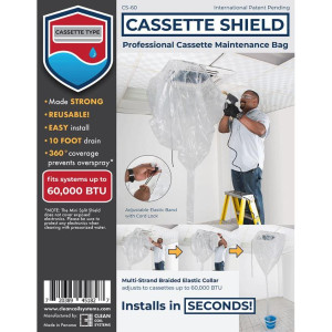 Babero Plastico Para Limpiar Cassette Sirve NuCalgon CleanGuard 4150-03