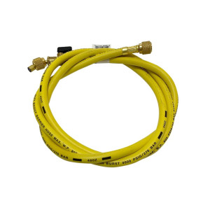 Manguera Manometro (Amarillo) 72 Uniweld H6smbey H6BVY Cfc/Hcfc/Hfc/R410 Conector Curvo 45 Con Llave De Paso