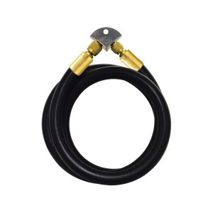 Uniweld Maxevac Hose MEH5 72 (182cm) 1/2 MaxEvac Hose 3/8 Str. x 1/4 Str Black With MEHP Hose Protector