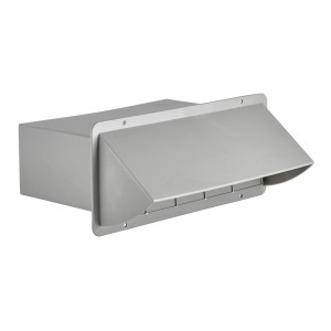 Lambro 1170G Gray Plastic Wall Cap Vent 3-1/4 inch X 10 inch Lambro 1170G Gray Plastic Wall Cap Vent 3-1/4 inch X 10 inch