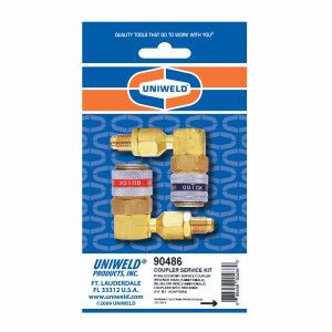 Acople Rapido Automatico Kit R134 Con Adaptador 1/4" Uniweld 90486