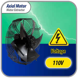 Appli Parts AXF-200-1 7-7/8 in Axial Fan Motor Guard Mounted Fan Blade 110 V, 1 Ph, 50-60 Hz, 40 W, 1600 rpm, Universal replacement for Cold Room Evaporators, Condensing Units, Work Temp -22F to 140F