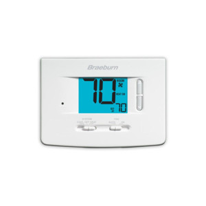 Termostato Braeburn 1020, 1h/1c No-Programable, C / F, Display 3"