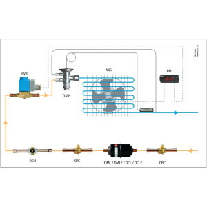 Danfoss 023Z0106 Filtro Secador 7/8pulg linea de Liquido para sistemas de aire acondicionado y refrigeracion DCL 417S Soldable 16-24tons Unidireccional 24.7cm Largo 9.3cm Ancho 023Z8325
