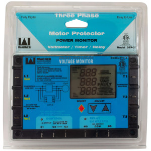Monitor de Fase trifasico Digital 160 to 600 Volts 50-60hz Operating Voltage 175 to 650 Vac DTP-3 Intertek 4006103