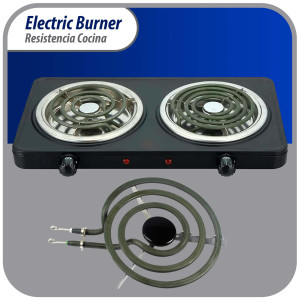 Appli Parts WB30K10002 Resistencia Cocina Estufa 3 Vueltas, 6 pulg, 1250 W, 240 V,Remplaza GE General Electric 2391B, 404064, 8053265, 9761348, 316439800, 318372210, 5303015716, 5303310281