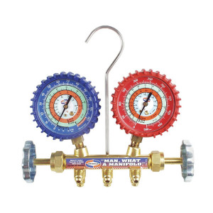 Manifold R404 / R22 / R134 Uniweld 5feet Hoses Manifold Rubber Soft Magic Hose Qal5sm (Psi-Farenheit)