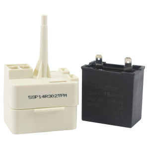 Appli Parts W10613606AP Relay y capacitor de 15mfd 250 VAC para compresor de refrigeradora remplazo de multiples modelos de Kemore, Whirlpool, Amana, W10416065, PS8746522, 67003186 Appli Parts W10613606AP Relay y capacitor de 15mfd 250 VAC para compresor de refrigeradora remplazo de multiples modelos de Kemore, Whirlpool, Amana, W10416065, PS8746522, 67003186