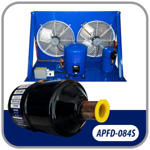 Appli Parts APFD-084S Filtro Secador 1/2 pulg para linea Liquido para Sistemas de Refrigeracion y aire acondicionado 084S ODF Soldable Universal Unidireccional 152mm Largo 51mm Ancho