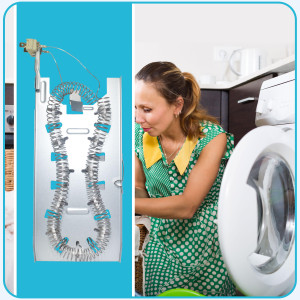 3387747 Appli Parts dryer Heating Element part number 3387747AP 5200 W replaces original parts from other brands electric dryers