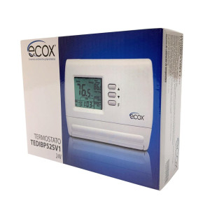 Termostato Ecox Digital, Programable 5+2, 1 Etapa, 24v