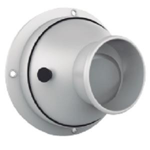 Difusor Circular Esfera de Aluminio Color Aluminio 12 i.n Diametro 1 Inyeccion con Placa Ajustable DCELA12S1 Vermont