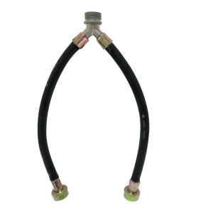 Appli Parts APIH-1234Y Manguera 30 cm Tipo Y Entrada de Agua de Lavadora con empacadura 3/4 pulg Macho x 3/4 pulg Hembra, conexiones Rectas