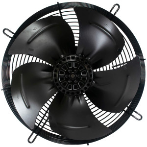 Appli Parts AXF-250 Extractor Axial 250 mm (9-7/8 pulg) 220 V, 1 ph, 50-60 Hz, 68W 1620 rpm, Rango Temperatura -30 C a 60 C, incluye aspa y base tipo jaula