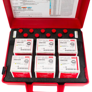 Danfoss 068Z7100 Valvula de Expansion Kit T 2, TE 2, incluye 1 x 068Z3206, 1 x 068Z3209, 1 x 068Z3400, 1 x 068Z3403, 1 x 068Z3346, 1 x 068Z3348,1 x 068-2002, 1 x 068-2003, 1 x 068-2010,  2 x 068-2015