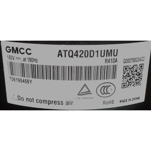 Compressor ATQ420D1UMU 220v/60hz/1ph R410 11103020000029 / 201400611148 
Sirve ecox EIVCU060CXXB EIVCU060C18B Midea MCHSU48CSH2 MCU601PT2 MCHSU48CSH2H 38MBRQ48A3 MOE30U48HFN1M Compressor ATQ420D1UMU 220v/60hz/1ph R410 11103020000029 / 201400611148 
Sirve ecox EIVCU060CXXB EIVCU060C18B Midea MCHSU48CSH2 MCU601PT2 MCHSU48CSH2H 38MBRQ48A3 MOE30U48HFN1M
