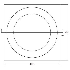 Difusor Plafon Con Placa Circular de Aluminio Blanco 10in Diametro. Vermont DPCLB10