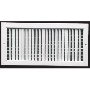 Supply Air Aluminun Grille, White Dv24x06