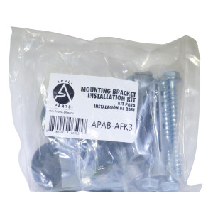 Appli Parts APAB-AFK3 Kit de montaje para soporte de Unidad Condensadora de Mini Split, incluye almohadillas de goma, tornillos, niveladores, expansores