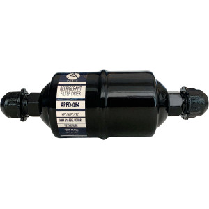 Appli Parts APFD-084 1/2 in Liquid Line Refrigerant AC Filter Drier hvac Refrigeration 084 SAE Flare connection universal unidirectional 6in long 2 in wide