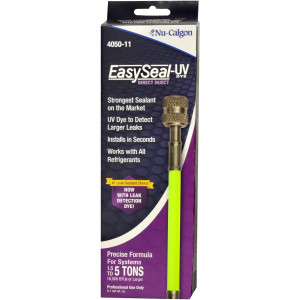 Nu-Calgon 4050-11 EasySeal LS/UV Direct Inject con Indicador de Luz UV, Sirve de 2 a 7.5 Tons, Sellador para fugas en Sistemas de Aire Acondicionado Nu-Calgon 4050-11 EasySeal LS/UV Direct Inject con Indicador de Luz UV, Sirve de 2 a 7.5 Tons, Sellador para fugas en Sistemas de Aire Acondicionado