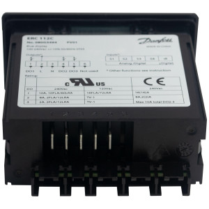 Danfoss ERC 112C Controlador Electronico para Sistemas de Refrigeracion 110V/220V 4 Relay de Salida, 2 Entradas de Sensores No Incluidos, Pantalla Display Azul, No programado, 080G3106, 080G3216, 080G3494 Danfoss ERC 112C Controlador Electronico para Sistemas de Refrigeracion 110V/220V 4 Relay de Salida, 2 Entradas de Sensores No Incluidos, Pantalla Display Azul, No programado, 080G3106, 080G3216, 080G3494