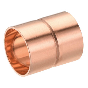 Appli Parts AP-A418 4-1/8 in Wrot Copper Coupling fitting CxC Sweat connections for refrigeration, air conditioning and plumbing applications ACR and Type L copper pipe  

