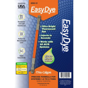 Nu-Calgon 4050-51 EasyDye Indicador de Fugas Fluorocente inyectable en segundos para equipos de 1.5 a 6 toneladas Nu-Calgon 4050-51 EasyDye Indicador de Fugas Fluorocente inyectable en segundos para equipos de 1.5 a 6 toneladas