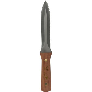 MA-Line MA-KN74HD Cuchillo y funda para Ducteria. Hoja de acero inoxidable. Liso por 1 lado. Dentado en el lado opuesto