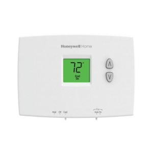 Honeywell TH1110DH1003/U Termostato Horizontal para Aire Acondicionado No-Programable 1 Calor/1 Cool Bombas de Calor o 1 Calor/1 Cool Sistemas Convencionales 